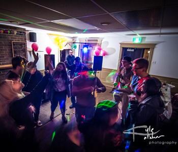 A picture of people dancing at a Hayward Sound event